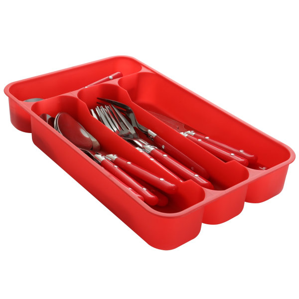 UPC 085081927408 product image for Gibson Casual Living 24-Piece Stainless-Steel Flatware Set, Red | upcitemdb.com