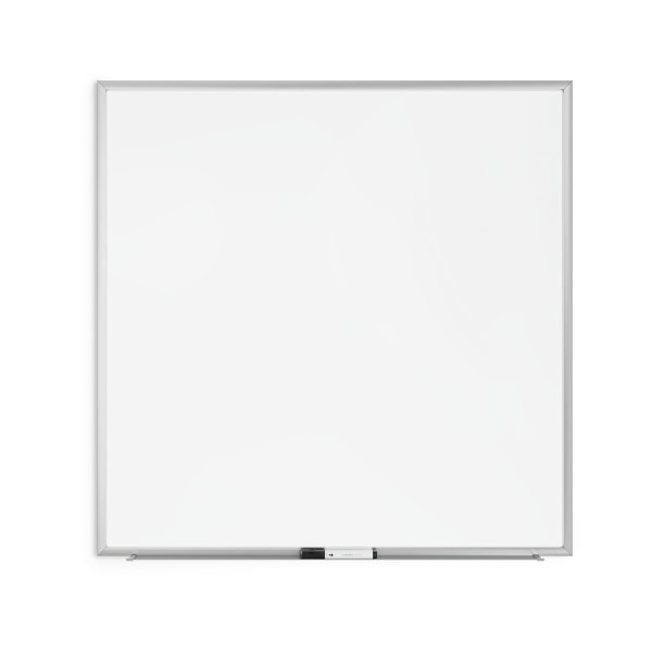 U Brands Magnetic Dry-Erase Whiteboard, 36 x 36, Aluminum Frame With Silver Finish