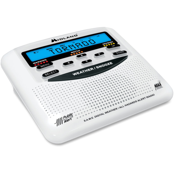 Midland - All-Hazard Weather Band Radio - White