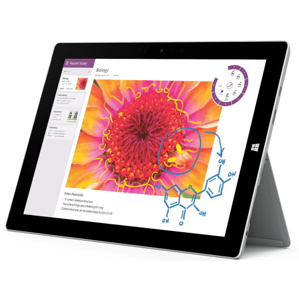 Microsoft® Surface 3 Refurbished Wi-Fi Tablet, 10.8"" Touch Screen, Intel® Atom, 2GB Memory, 64GB Solid State Drive, Windows® 10 Pro, Silver -  7G6-00002