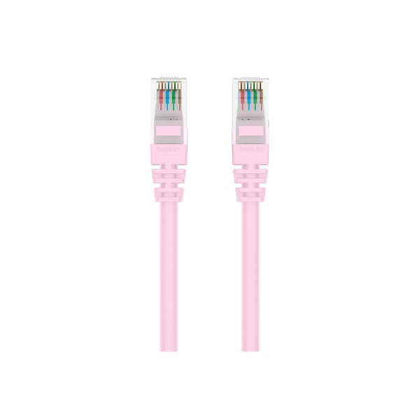 UPC 722868261491 product image for Belkin Cat. 5E UTP Patch Cable - RJ-45 Male - RJ-45 Male - 1ft - Pink | upcitemdb.com