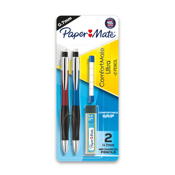 Photos - Pencil Paper Mate � ComfortMate Ultra� Mechanical  Starter Set, 0.7mm, HB Lead, Assorted Barrel Colors, Pack Of 2 1738796 