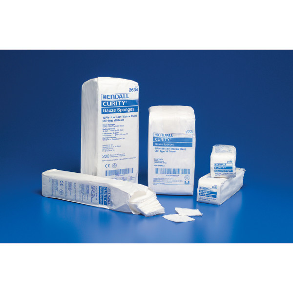 Covidien CURITY Gauze Pads Sterile 2 x 2 12Ply Pack Of 100
