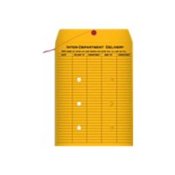 Quality Park Standard Inter-department Envelopes - Inter-department - 10 W x 13  L- 32 lb - Kraft