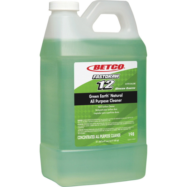 Green Earth FASTDRAW Natural Degreaser - Concentrate Liquid - 67.6 fl oz (2.1 quart) - Clean Scent - 1 Each - Green -  1984700