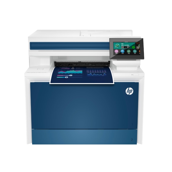 HP - LaserJet Pro 4301fdn Color All-in-One Laser Printer - White/Blue