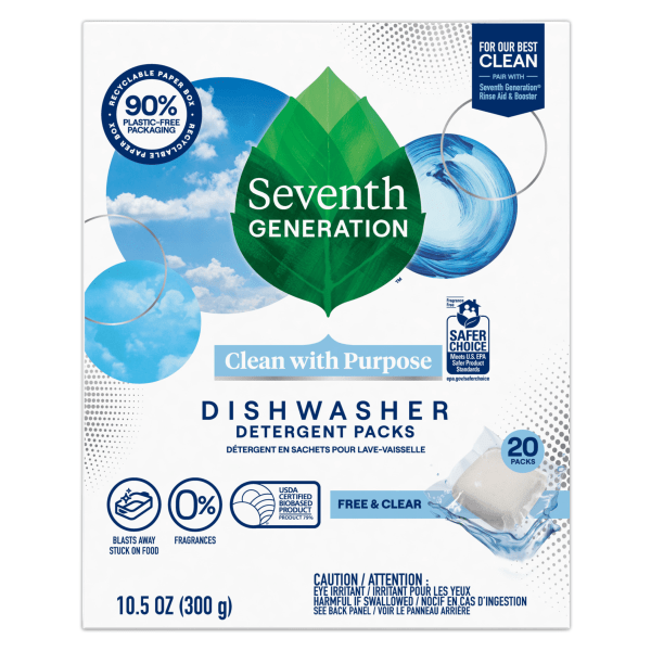 UPC 732913451777 product image for Seventh Generation Natural Dishwasher Detergent 45-Pack - For Dish - Free & Clea | upcitemdb.com