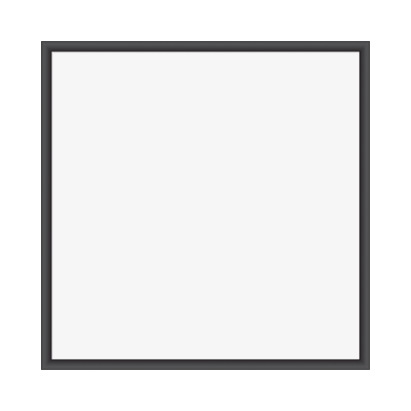 U Brands Magnetic Dry-Erase Board, 36 x 36, Black Wood Frame