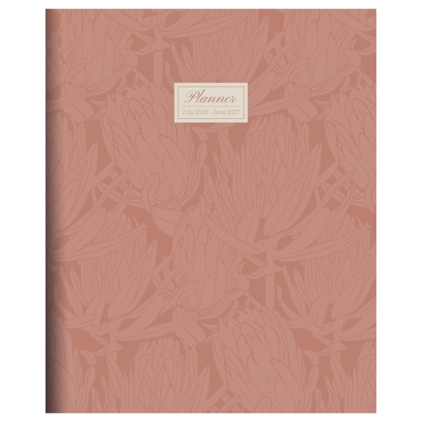 This 9" (w) x 11" (h) large monthly planner has 12 monthly views, July 2026 - June 2027, each spanning two pages with extra-large grids that are perfe