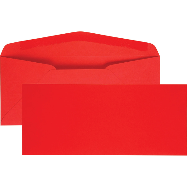 Quality Park  QUA11134  No. 10 Red Business Envelopes  25 / Pack  Red