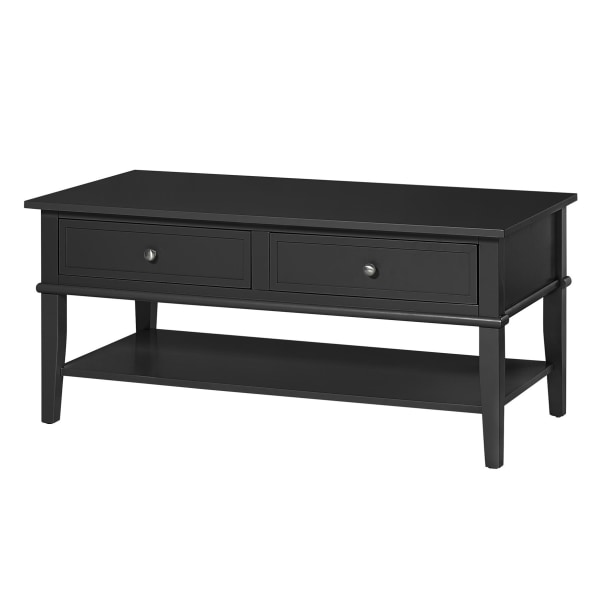 Ameriwood� Home Franklin Coffee Table, Rectangular, Black