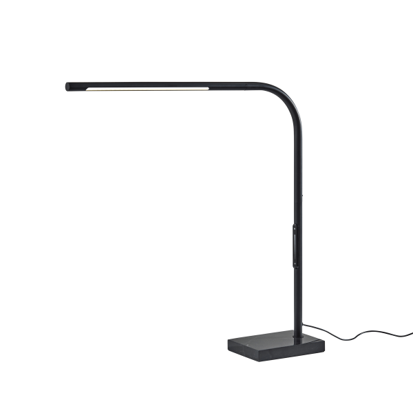 Adesso Cullen LED Desk Lamp With Smart Switch, 24""H, Black -  4353-01