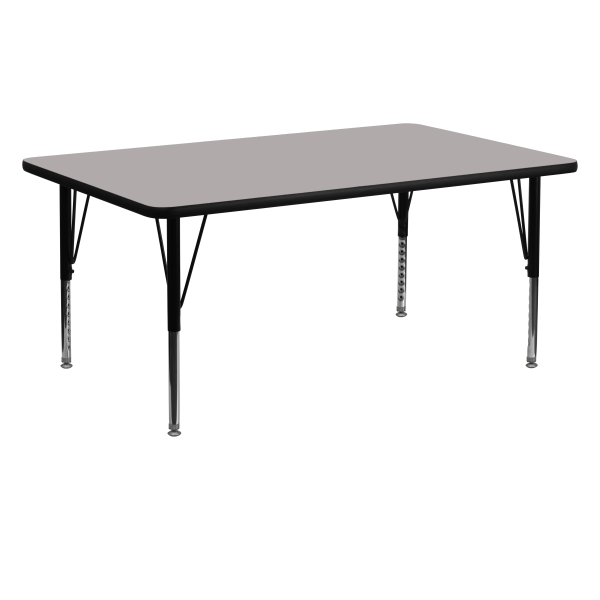 Photos - Dining Table Flash Furniture Rectangular HP Laminate Activity Table, 24''W x 60''L, Gray 