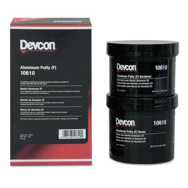 UPC 078143106101 product image for Devcon Aluminum Putty F, 1 lb Can | upcitemdb.com