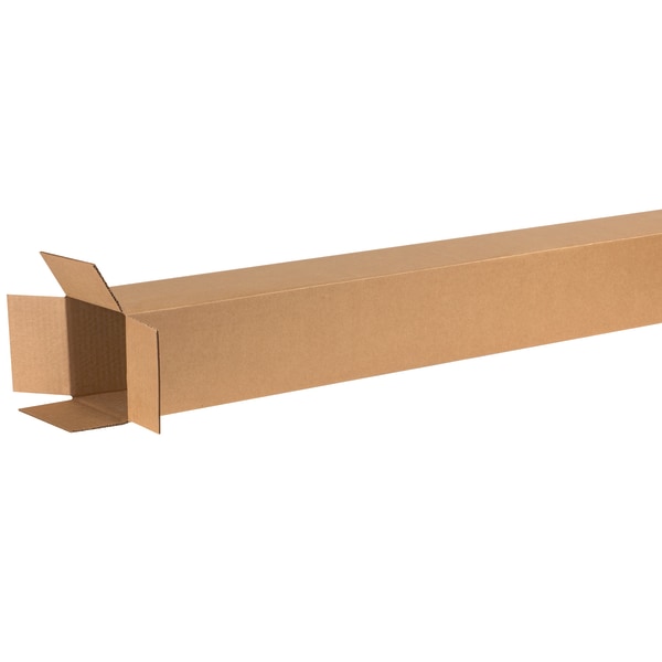 Partners Brand Tall Corrugated Boxes, 6" x 6" x 60", Kraft, Pack Of 15