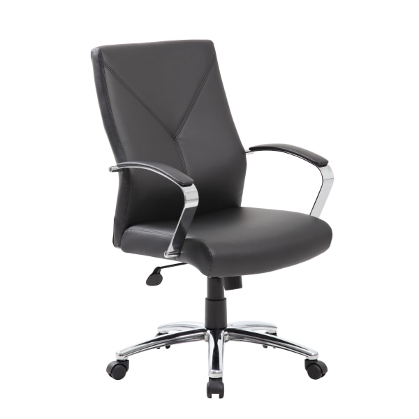 Boss Office Products Ergonomic High-Back Chair, Black