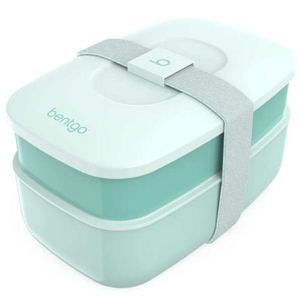 Bentgo Classic All-In-One Lunch Box Container, 3-13/16"H x 4-3/4"W x 7-1/8"D, Coastal Aqua