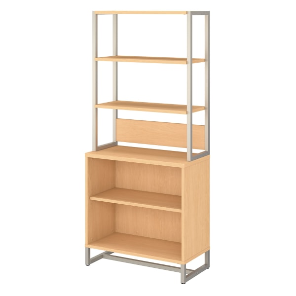 kathy ireland&reg; Office by Bush Business Furniture Method Bookcase With Hutch 6978404