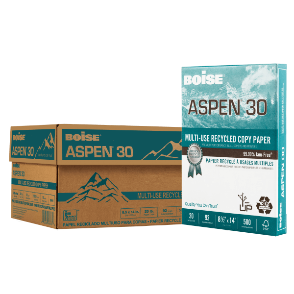 UPC 842356049049 product image for Boise® ASPEN® 30 Multi-Use Printer & Copy Paper, 1 Ream, White, Legal (8.5