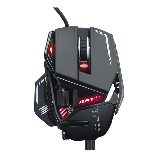 Mad Catz The Authentic RAT 8  Mouse  optical  11 buttons  wired  USB  black