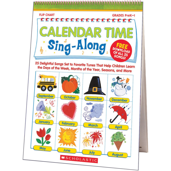 Scholastic Flip Chart/CD - Calendar Time -  439694957