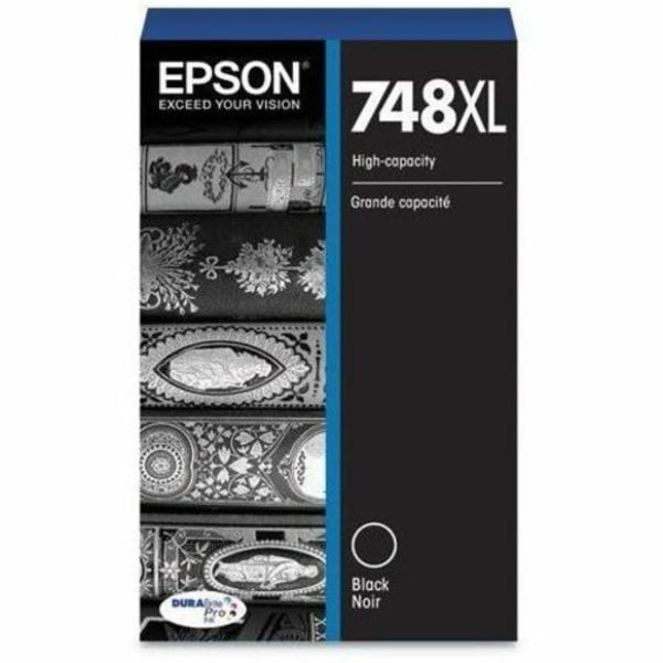 Photos - Ink & Toner Cartridge Epson DURABrite Pro 748 Original High Yield Inkjet Ink Cartridge - Black - 1 Pack - 5000 Pages T748XL120