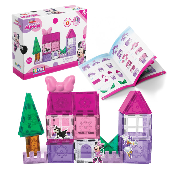Photos - Construction Toy TYTAN Toys Disney Jr Minnie Magnetic Tile Blocks Kit, Assorted Colors, Kit Of 42 Pieces ACTYT856 
