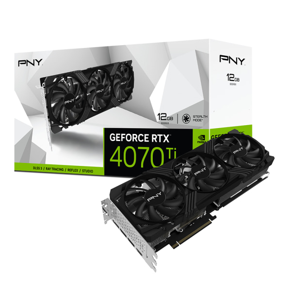 PNY GeForce� RTX 4070 Ti 12GB VERTO Triple Fan DLSS 3 Graphics Card