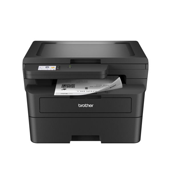 Brother HL-L2480DW Compact Wireless Black & White Laser Printer, Copy & Scan, Refresh Subscription R, White/Black | Quill
