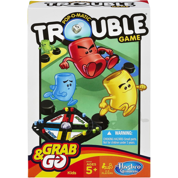 Hasbro Trouble Grab & Go Game