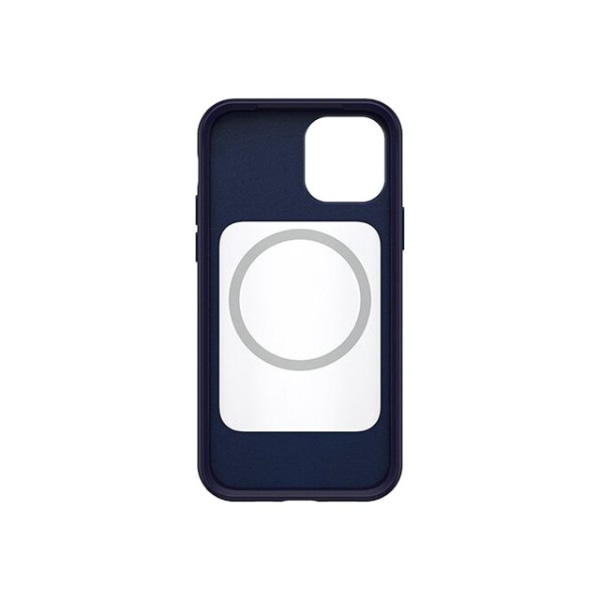 OtterBox Symmetry Series+ - Back cover for cell phone - with MagSafe - polycarbonate, synthetic rubber - navy captain blue - for Apple iPhone 12, 12 P -  77-80490