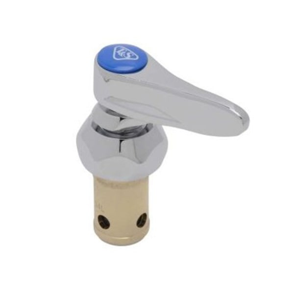 T&S Brass Cold Eterna Cartridge Assembly With Lever Handle, 1/4-Turn, Silver - 002711-40NS-M2 - Hardware Repair your compatible T&S Brass faucet with an OE sku 002711-40NS-M2