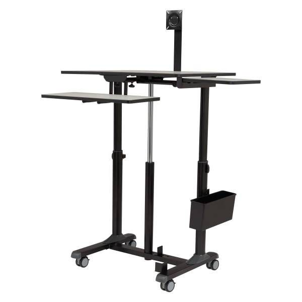 Photos - Office Desk National Public Seating 33"W Sit Stand Teacher's Desk, Gray Nebula EDTCP/1 