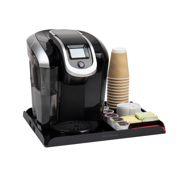 Mind Reader Anchor Collection, Coffee Serving Station, 7 Coffee Pod Capacity, Countertop Organizer, Coffee Machine Base