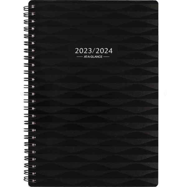 AT-A-GLANCE Elevation Academic 2023-2024 Weekly Monthly Planner, Black, Small 