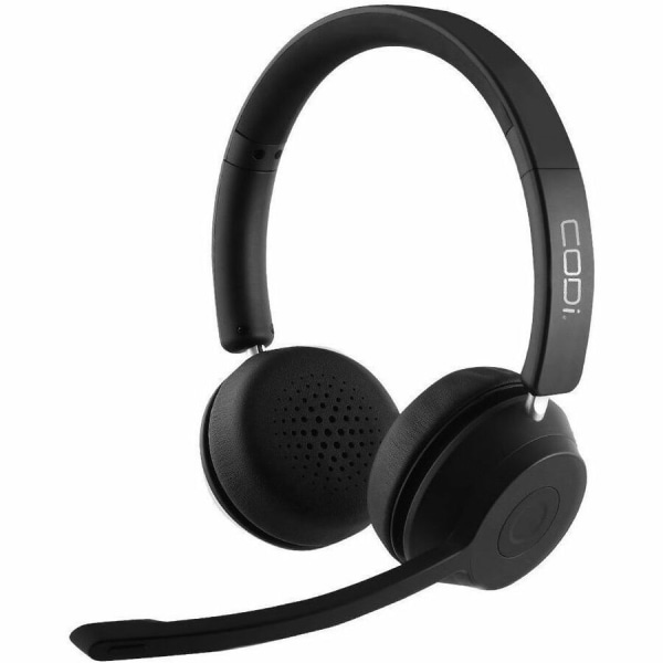 CODi Claro Bluetooth + Wireless Stereo Headset w/ Integrated AI-Powered ENC Microphone, Black (A04619)