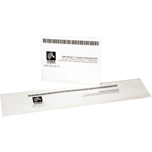 Zebra Cleaning Kit - 8-pack - printer cleaning card kit - for ZXP Series 3, 3 QuikCard ID Solution -  Zebra Technologies, 105999-302