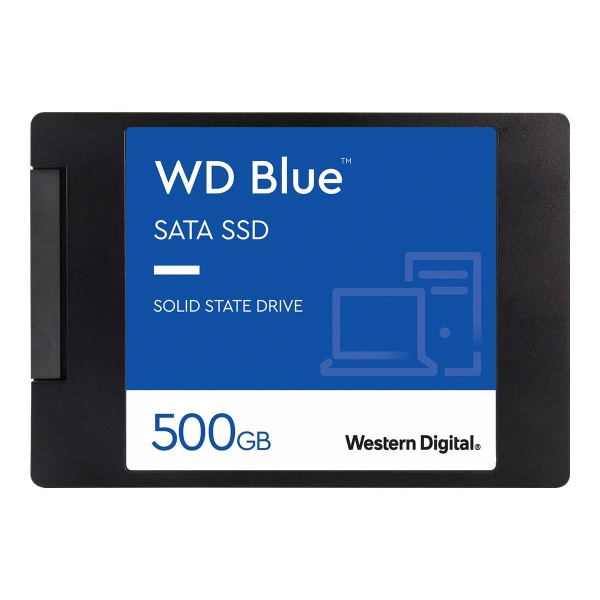 WD Blue 3D NAND 500GB Internal Solid State Drive, SATA III, WDS500G2B0A