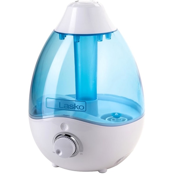 Lasko Ultrasonic Cool Mist Humidifier with Scent Tray and Nightlight  UH200  White and Blue