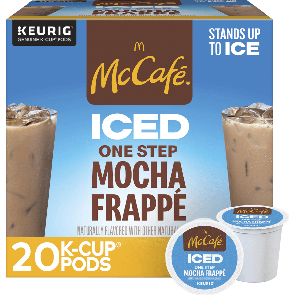 McCafé® K-Cup Iced One-Step Mocha Frappe Medium Roast K-Cup Pods, Box Of 20 Pods -  McCafe, 9845