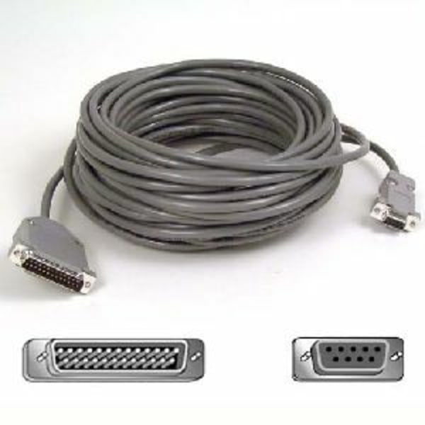 UPC 722868502280 product image for Belkin AT Serial Modem Cable - DB-9 Female Serial - DB-25 Male Serial - 100ft | upcitemdb.com