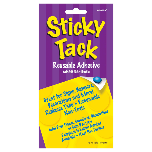 UPC 048419645894 product image for Amscan Sticky Tack, 5.33 Oz, Pack Of 5 Sticky Tacks | upcitemdb.com