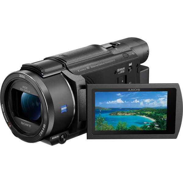 Sony – Handycam AX53 4K Flash Memory Premium Camcorder – Black