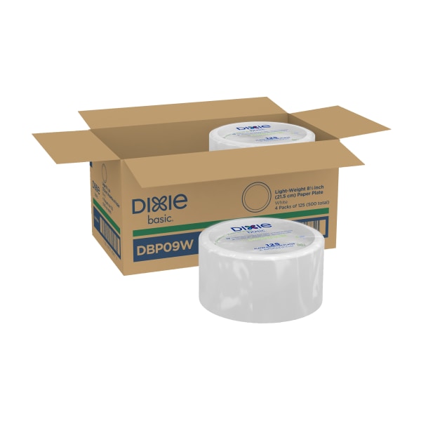 UPC 078731959775 product image for Dixie Basic® Light-Weight Paper Plates, 8 1/2