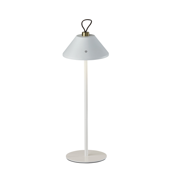 Adesso Danny LED Cordless Indoor/Outdoor Table Lamp, 14""H, White -  4091-02