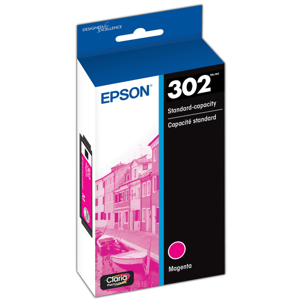Epson® 302 Claria® Premium Magenta Ink Cartridge, T302320-S