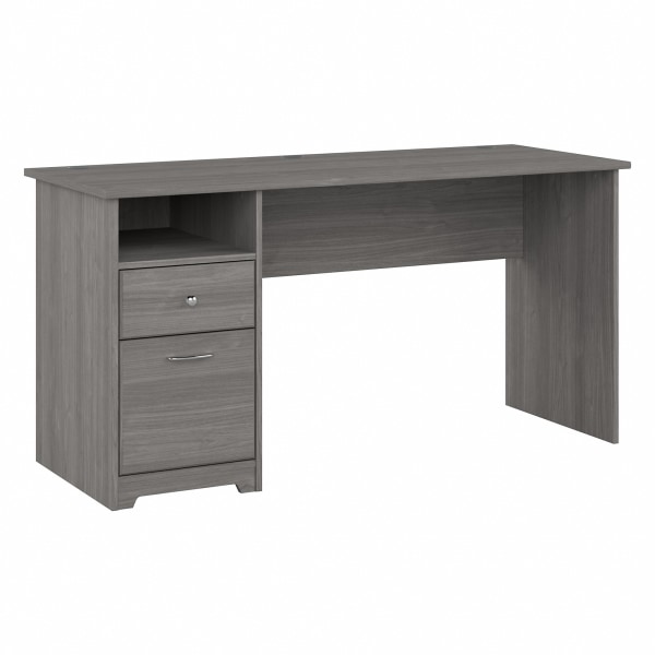 Bush® Furniture Cabot 60""W Computer Desk With Drawers, Modern Gray, Standard Delivery -  Bush Business Furniture, WC31360