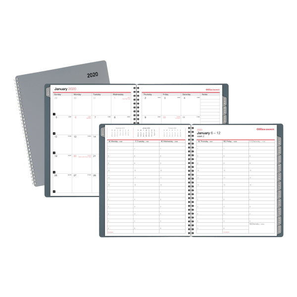 Office DepotOffice Depot Brand Weekly/Monthly Planner, 81/2" x 11