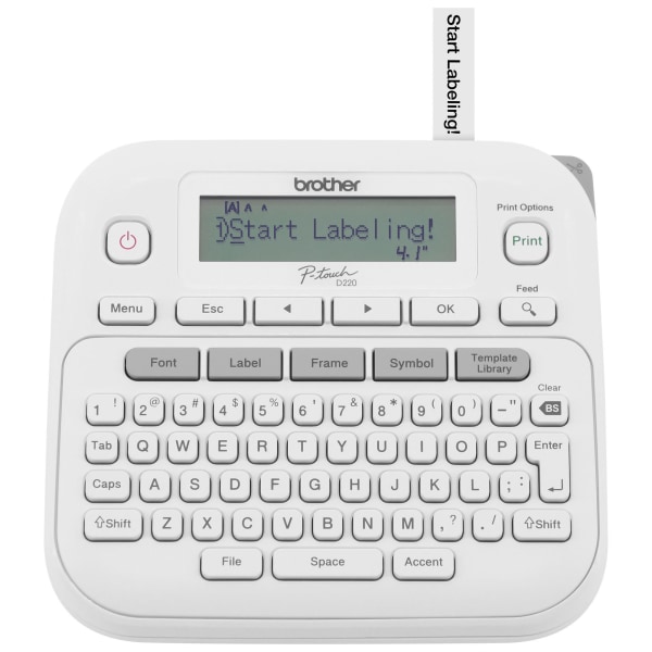 Brother - P-touch PTD220 Label Printer - White