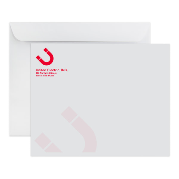 Gummed Seal, White Wove Open Side Catalog Mailing Envelopes, 1-Color, Custom 9" x 12", Box Of 500